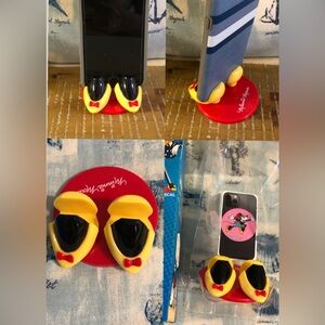 ⚡️Disney & Friends Phone Stand Pen Pcard Envelope Photo Holder Minnie Feet Girls